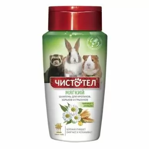 ШАМПУНЬ ЧИСТОТЕЛ МЯГКИЙ Д/КРОЛИКОВ ГРЫЗУНОВ 220МЛ С701