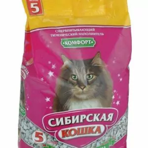 СИБИРСКАЯ КОШКА наполн.  5л КОМФОРТ (впитывающий)