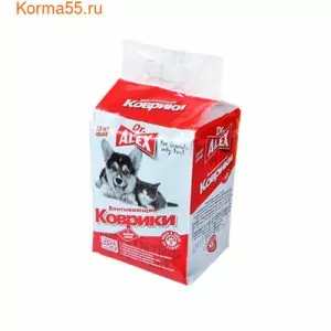 Dr.ALEX впитыв. коврики для животных гелевые с липким фиксатором 45*60, 30шт