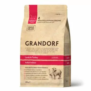 GRANDORF CAT Lamb&Turkey INDOOR (Ягненок с индейкой для кошек) 400 гр.