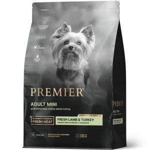 Premier Dog Lamb&Turkey ADULT Mini (Свежее мясо ягненка с индейкой для собак мелких пород) 1 кг