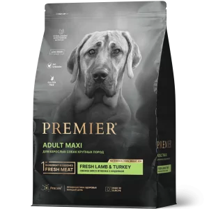 Premier Dog Lamb&Turkey ADULT Maxi (Свежее мясо ягненка с индейкой для собак крупных пород) 10 кг