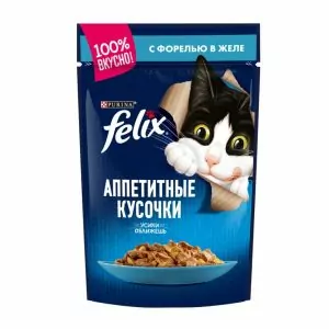 Феликс пауч консервы д/кошек Форель 85 гр