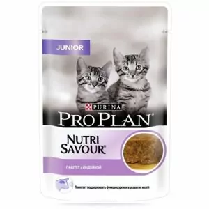 Pro Plan корм для котят Индейка паштет 85гр