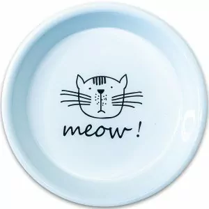 Миска Mr.Kranch керамическая для кошек MEOW! 200 мл белая (48)