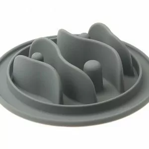 МИСКА Hello Pet 21006 СИЛИКОН РЕЛЬЕФНАЯ 15СМ СЕРАЯ