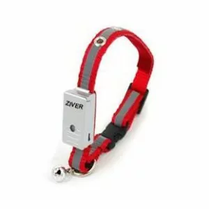 ZIVER 402 Ошейник светящийся со светосенсором, красный  1,2х30см 40.ZV.217