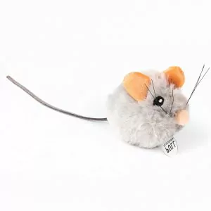 Игрушка Petstages для кошек "Мышка со звуком" с кошачьей мятой 4 см