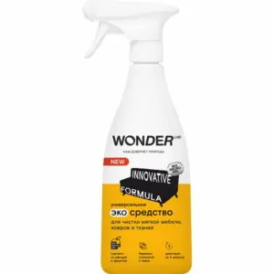 WONDER LAB Экосредство для чистки мягкой мебели, ковров и тканей в домах с животными 0,55л