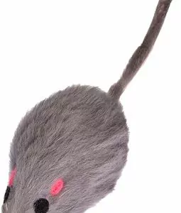 1ШТ МЫШЬ ЦВЕТНАЯ (натур.мех, с кош.мятой, 5х2см) упаковка Rich Breed ИК-130
