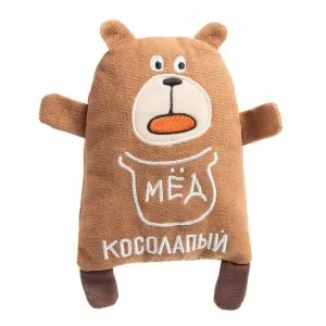Игрушка для собак мягкая "Мишка-косолапый", 150мм/180мм