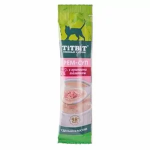 TiTBiT 0,01кг крем-суп для кошек с кусочками телятины