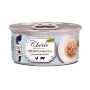 05 Петтрик Консервы Cherie-Рубленная курица с говядиной в подливе 80Г