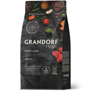 GRANDORF Fresh Cat ADULT (Свежее мясо ягненка с бататом для кошек) 2 кг